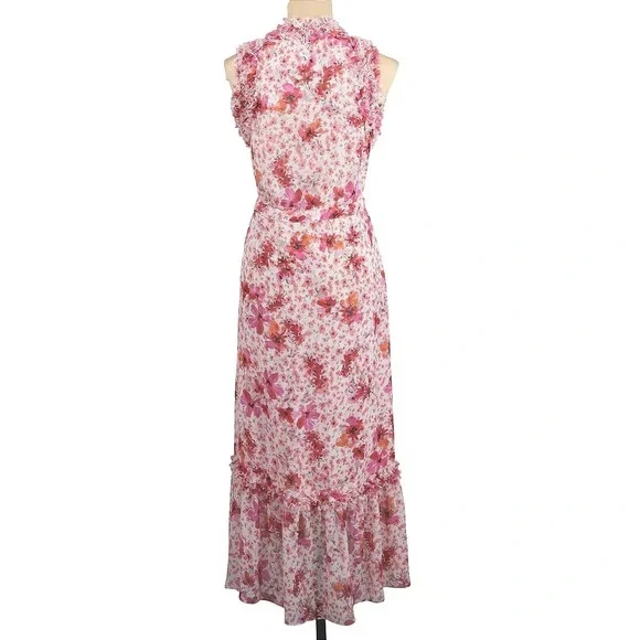 MISA Los Angeles Aurelie Floral Maxi Dress Ruffle Sleeveless XS NWT - Picture 3 of 10